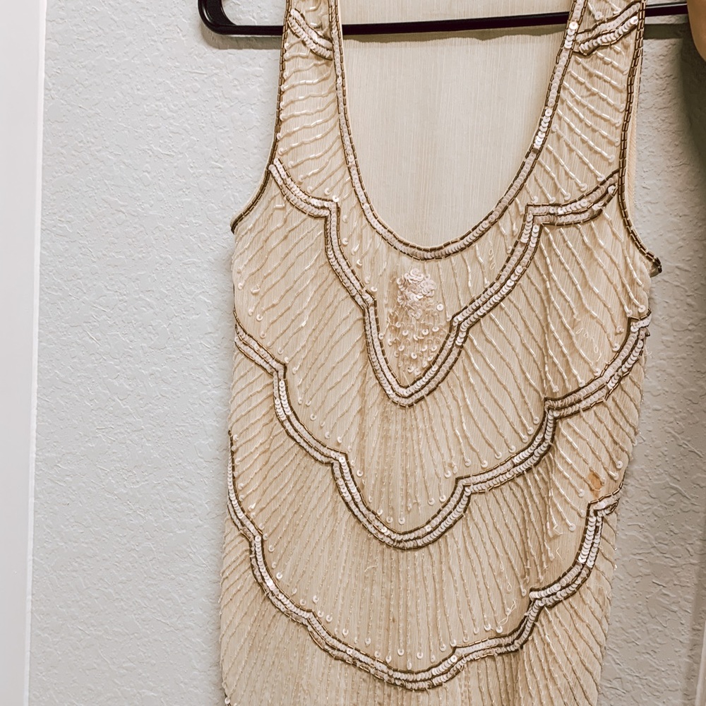 Gold sequin top